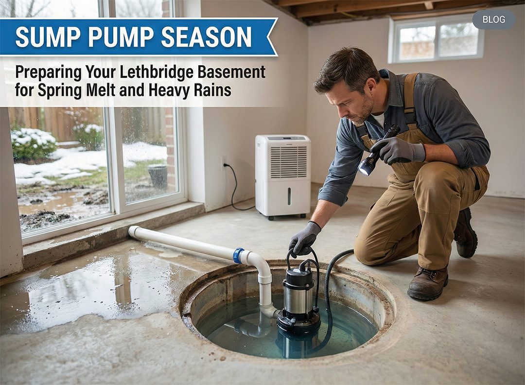 Sump Pump Lethbridge - Spring Basement Flood Prevention - Top Notch Mechanical